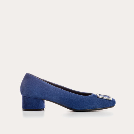 Ballerinas Jewel with Velvet Leather - Karisse | Reqins