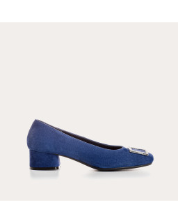 Ballerinas Jewel with Velvet Leather - Karisse | Reqins