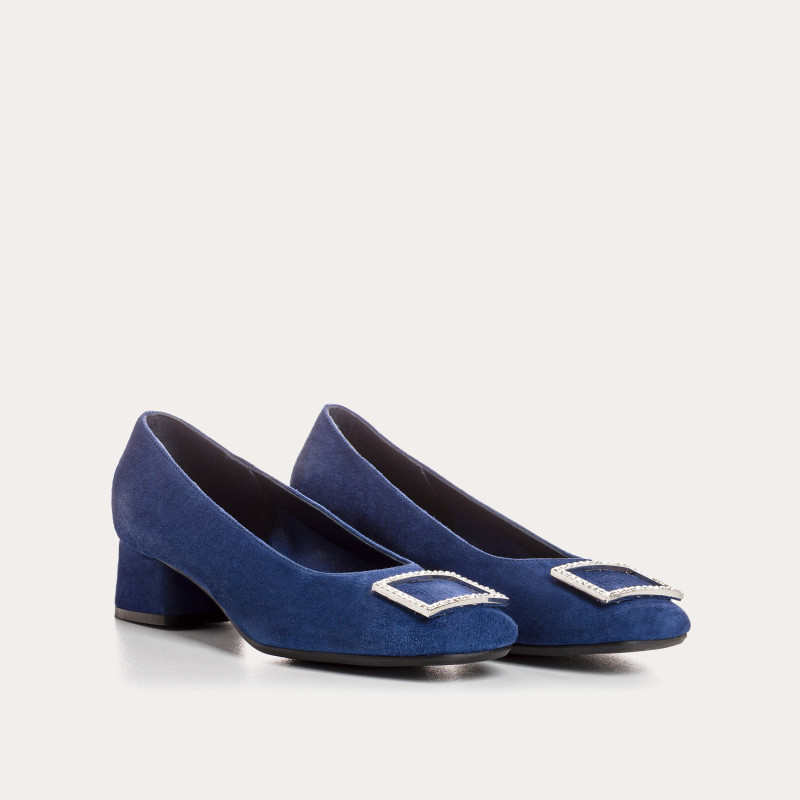Ballerinas Jewel with Velvet Leather - Karisse | Reqins