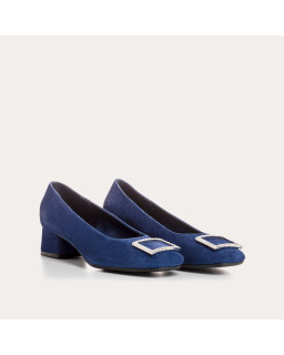 Ballerinas Jewel with Velvet Leather - Karisse | Reqins