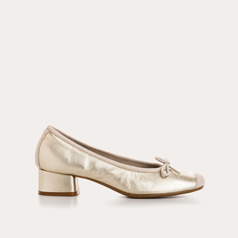 Ballerines Bijou À Talon Cuir - KYRIEL| Reqins