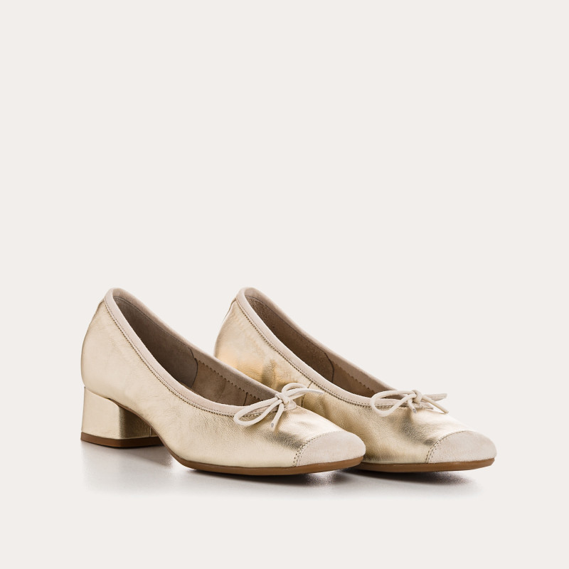 Ballerines Bijou À Talon Cuir - KYRIEL| Reqins