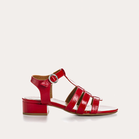 Sandales PRESLY - chaussures cuir vernis femme | REQINS