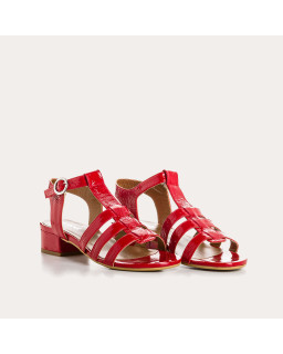 Sandales PRESLY - chaussures cuir vernis femme | REQINS