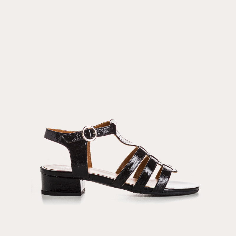 Presly Sandals - Women's Varnished Leather Shoes | Reqins