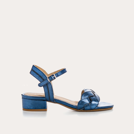 Sandales PORTIMAO - chaussures à brides cuir métallisé femme | REQINS