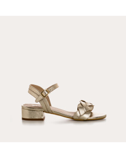 Sandales PORTIMAO - chaussures à brides cuir métallisé femme | REQINS