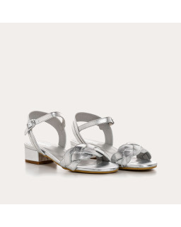 Portimao Sandals - Women's Metallic Leather Flange Shoes | Reqins