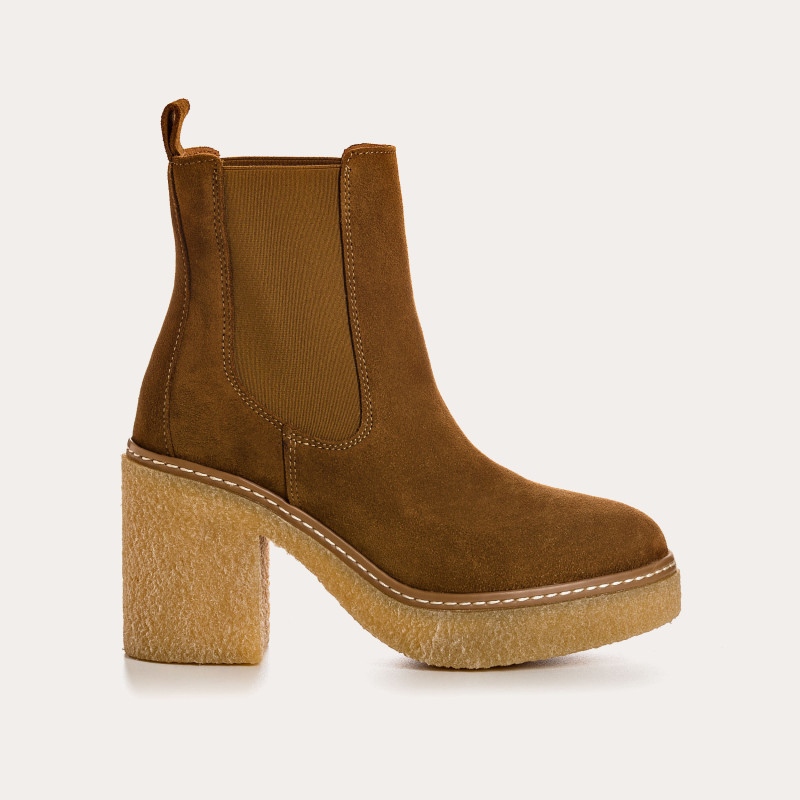 Boots Feroe - Velvet Leather - Women's Shoes | Reqins