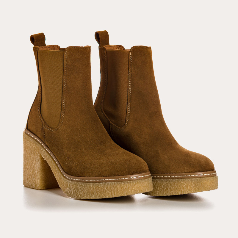 Boots Feroe - Velvet Leather - Women's Shoes | Reqins