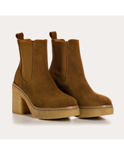 Boots Feroe - Velvet Leather - Women's Shoes | Reqins