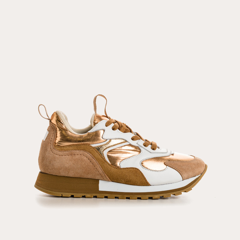 Sneakers GALIA - baskets à lacets femme cuir multicolore | REQINS