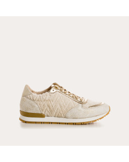 Eldorado Sneakers - Beige Women Lace Sneakers | Reqins