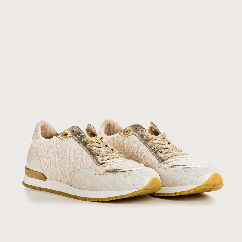 Sneakers ELDORADO - baskets à lacets femme beige | REQINS
