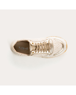 Eldorado Sneakers - Beige Women Lace Sneakers | Reqins