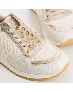 Eldorado Sneakers - Beige Women Lace Sneakers | Reqins