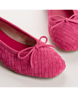 Ballerinas Hatlas - Woman shoes Braided velvet leather | Reqins