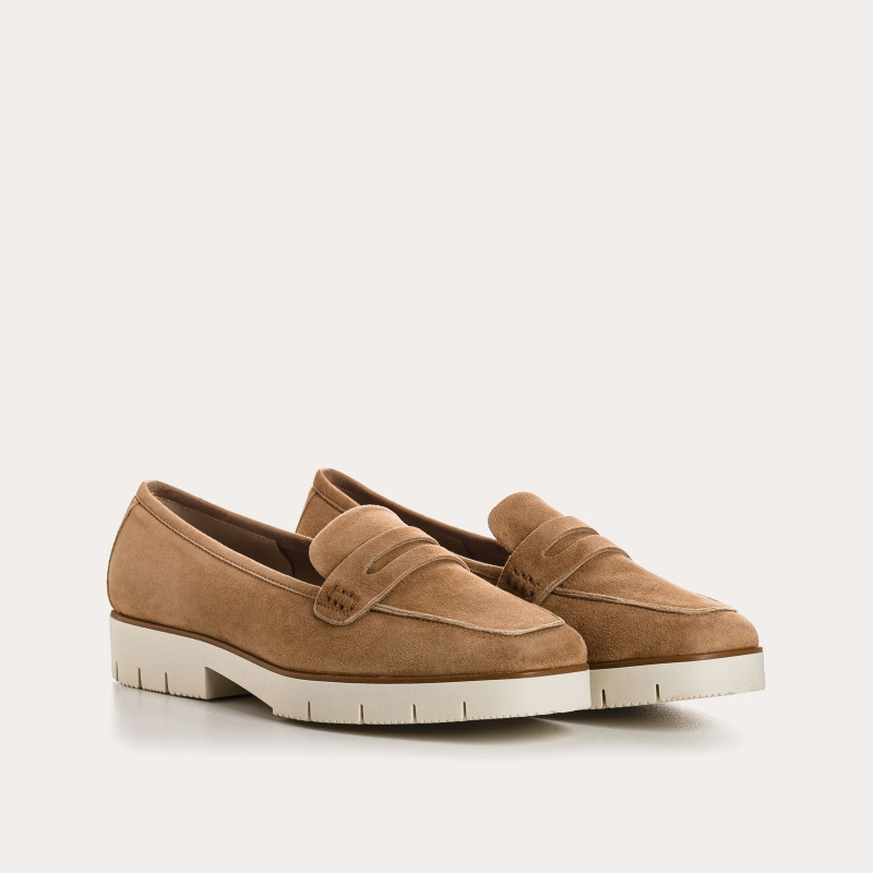 Mocassins MARIELLA - chaussures cuir velours femme | REQINS