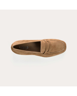 Moccasins Mariella - Women's Velvet Leather Shoes | Reqins