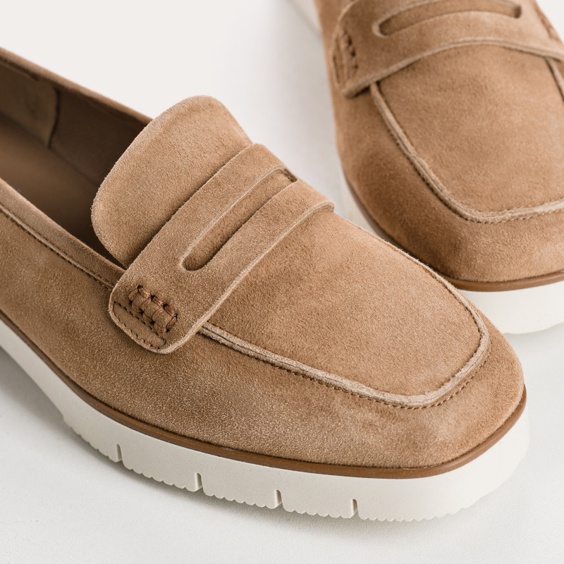 Mocassins MARIELLA - chaussures cuir velours femme | REQINS