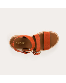 Logan Sandals - Women's Shoes Chunky Flax Velvet Rafia | Reqins