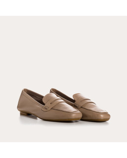 Hema college moccasins with square toe leather