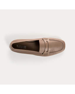 Hema college moccasins with square toe leather