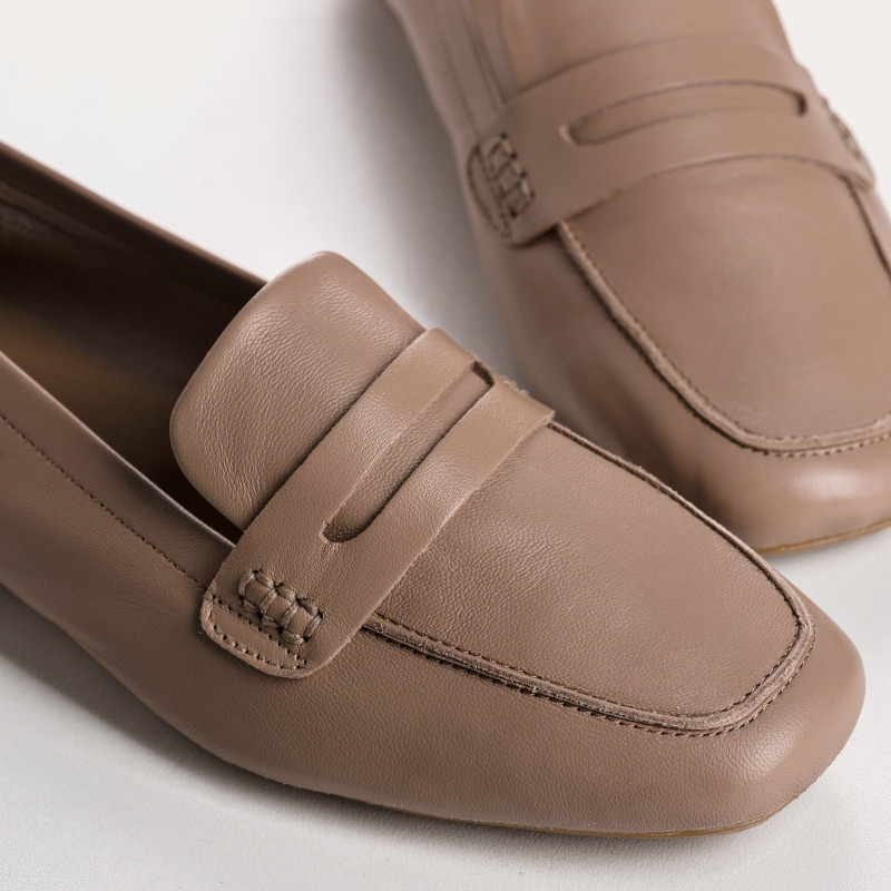 Mocassins collège HEMA à bout carré en cuir