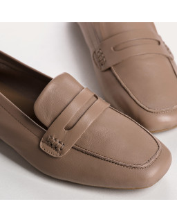 Hema college moccasins with square toe leather