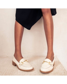 JANIS MOCASSINS - WOMAN SHOES PARTNISE BEIGE | Reqins