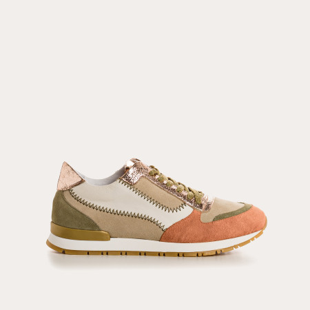 Electra Zig Zag Sneakers - Sneakers Woman Multicolored Leather | Reqins