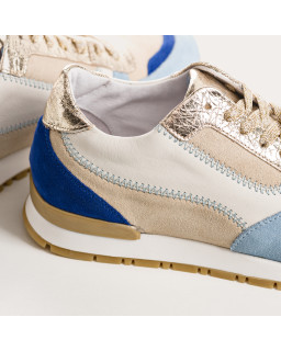 Electra Zig Zag Sneakers - Sneakers Woman Multicolored Leather | Reqins