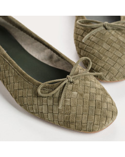 Ballerinas Hatlas - Woman shoes Braided velvet leather | Reqins