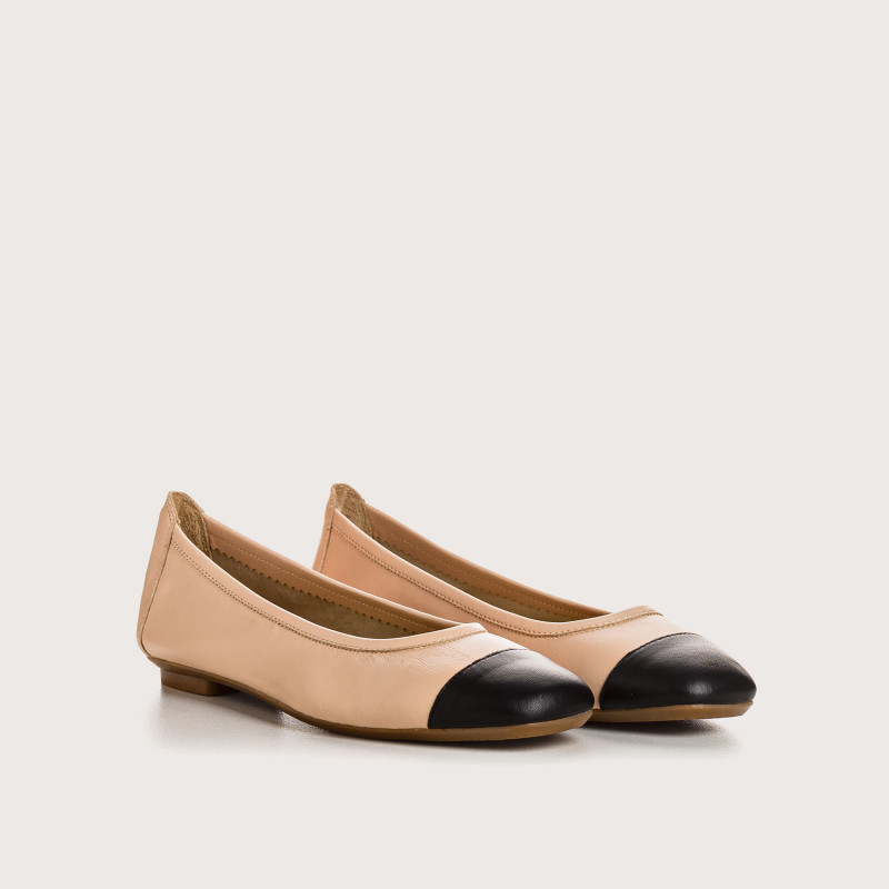 Elegant and comfortable two-color ballerinas