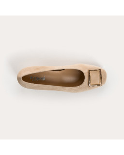 Ballerinas Jewel with Velvet Leather - Karisse | Reqins