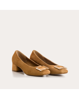 Ballerinas Jewel with Velvet Leather - Karisse | Reqins
