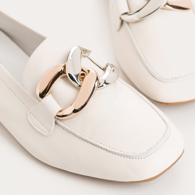 Mocassin Bijou Femme Cuir - HASTER | Reqins