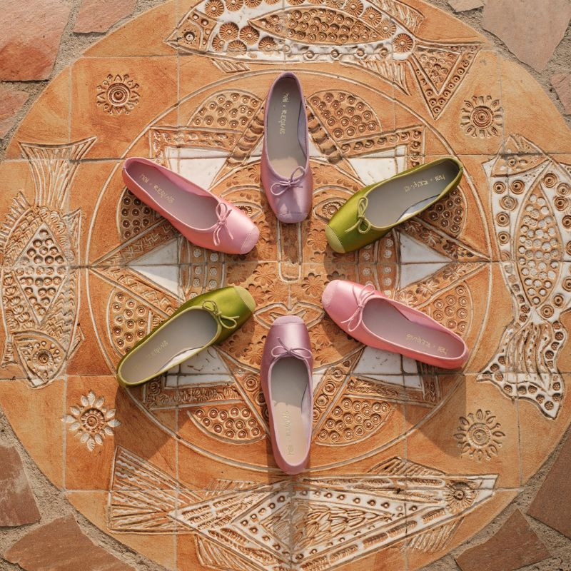 Ballerines Hai x Reqins en soie
