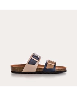 Nepal flange sandals - Women's two-tone anatomical shoes | Reqins