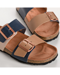 Nepal flange sandals - Women's two-tone anatomical shoes | Reqins