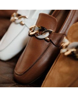 Moccasins Jewel Women's Velvet Leather - Horel | Reqins