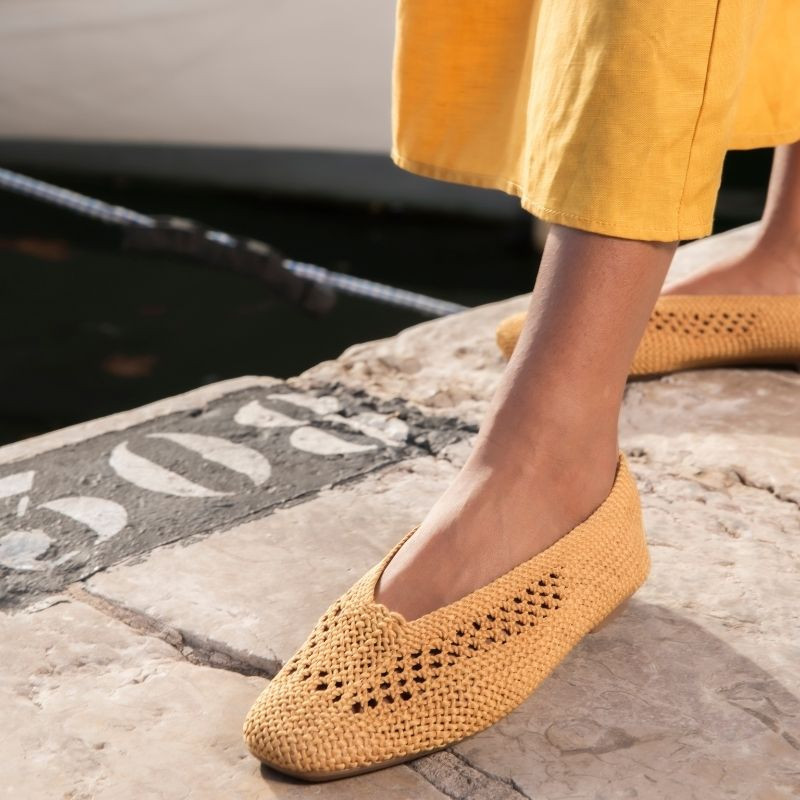 Ballerinas Hanaba - Braided crochet women's shoes | Reqins