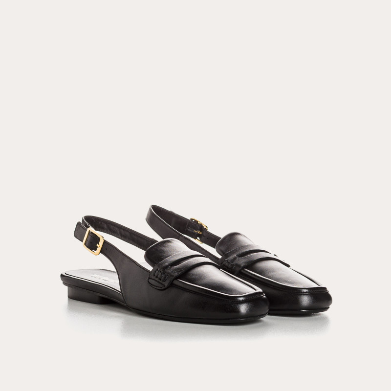 Mocassins à brides CARLITA - chaussures cuir femme | REQINS