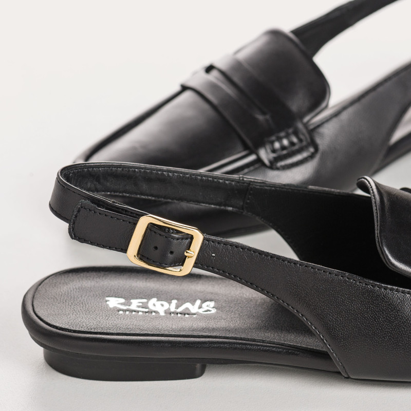 Carlita flange moccasins - Women's leather shoes | Reqins