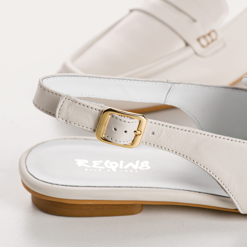 Carlita flange moccasins - Women's leather shoes | Reqins