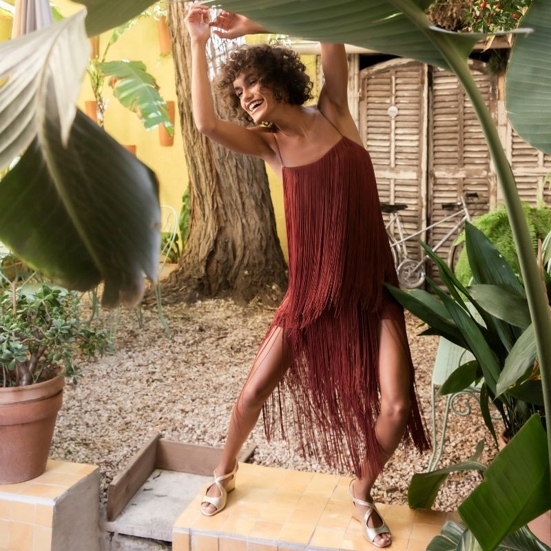 Sandales compensées VERANE - chaussures à brides cuir métallisé doré femme | REQINS