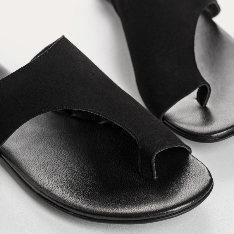 Sandales BAO - chaussures cuir velours femme | REQINS