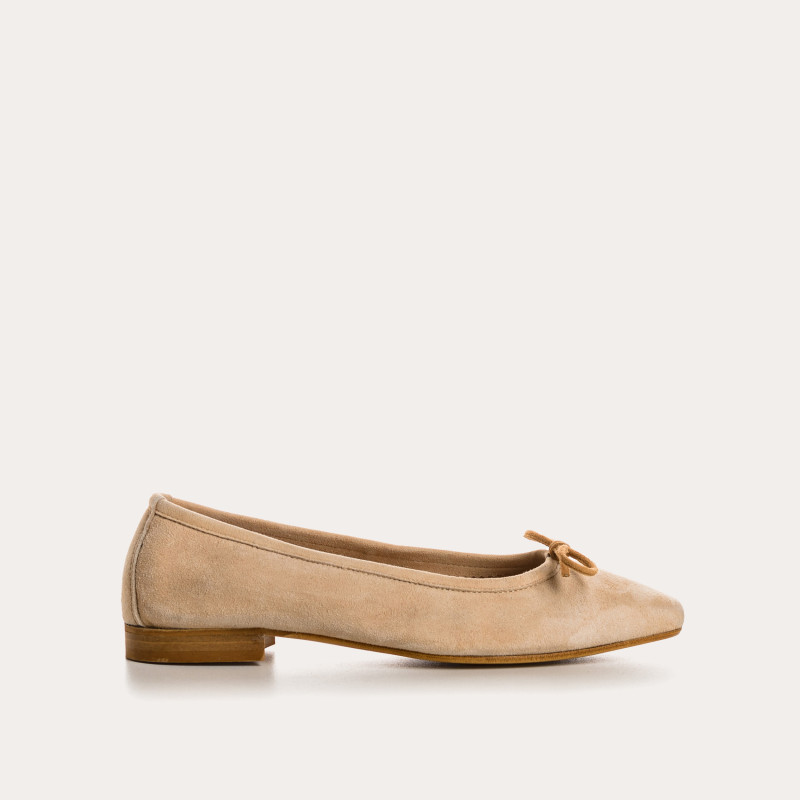 Ballerines TRAVIATA - chaussures femme cuir velours | REQINS