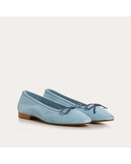Traviata Ballerinas - Velvet Leather Women's Shoes | Reqins