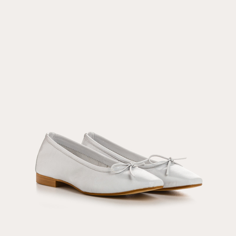 Traviata Ballerinas - Iridescent Leather Women's Shoes | Reqins